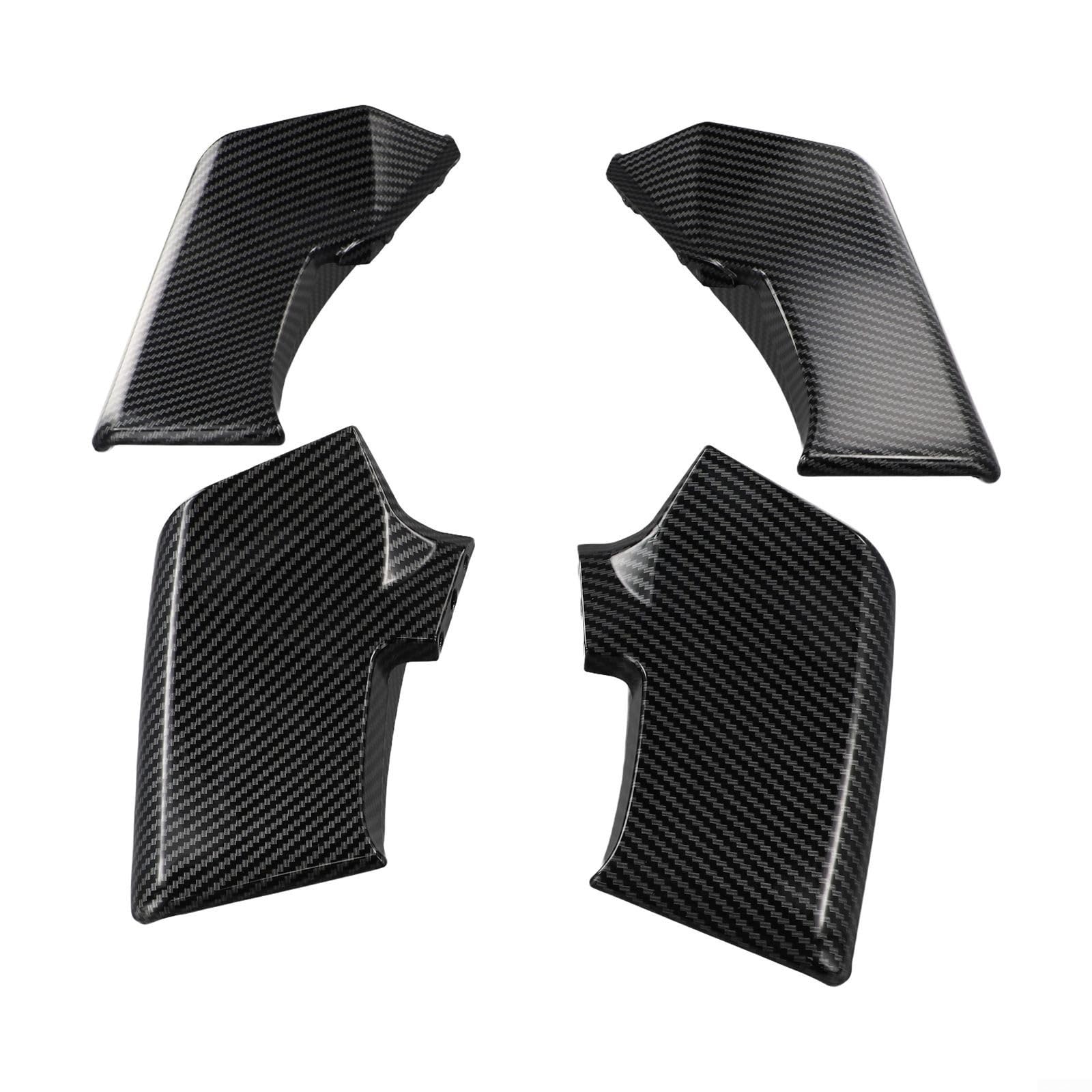 ComfyHarbor Motorrad Spoiler Winglets, ABS Kohlefaser Schwarz, für Ducati Streetfighter V4 V4S V4SP 2020-2023 & V2 2022-2023, Sportlicher Stil Upgrade, direkter Ersatz, 4 Stück ComfyHarbor Motorrad Spoiler Winglets, ABS Kohlefaser Schwarz, für Ducati Streetfighter V4 V4S V4SP 2020-2023 & V2 2022-2023, Sportlicher Stil Upgrade, direkter Ersatz, 4 Stück von ComfyHarbor