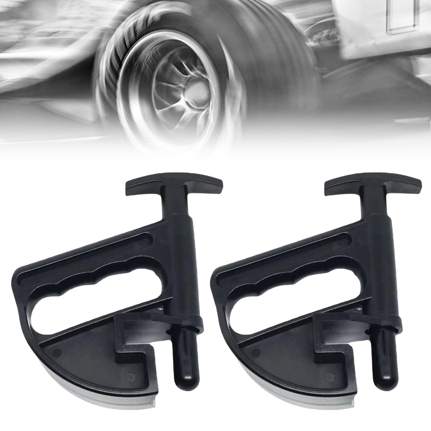 Comioke Reifenwulstklemme,Wulstniederhalter,2pcs Wulstniederdrücker,Wulstklemme,Reifenmontier-Wulstklemme,Auto-Reifenwulstklemme,Hilfe Wulsthalter für Autoreifenreparatur,Reifen Montieren (Schwarz) von Comioke