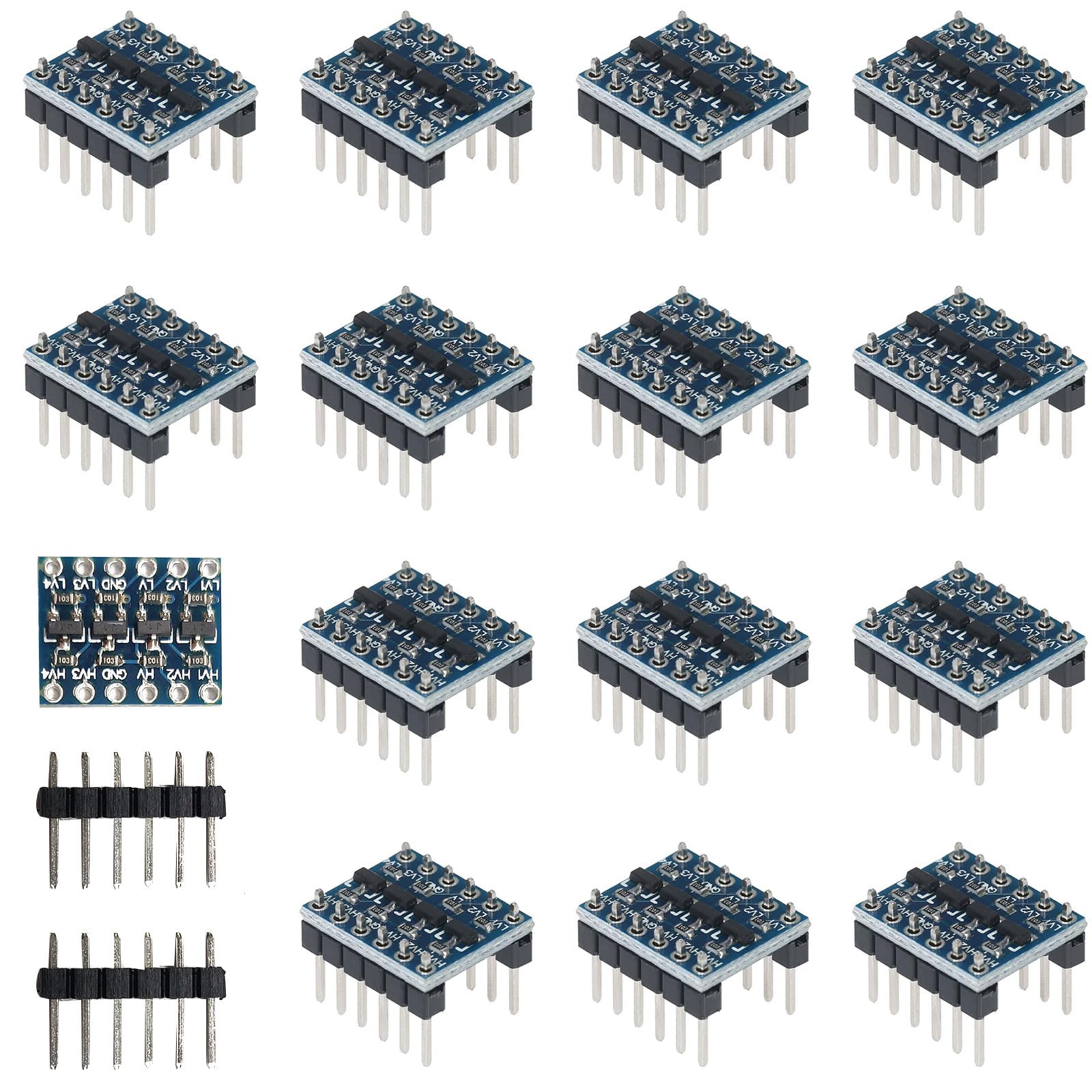Level Converter, Level Shifter, 15 Stücke 4-Kanal Pegelwandler, Bi Directional Level Shifter, Level Shifter 3V 5V, Level Shifter 3V, Level Converter 5V, Konverter 4 Kanal Pegelwandler 3V Zu 5V Level Converter, Level Shifter, 15 Stücke 4-Kanal Pegelwandler, Bi Directional Level Shifter, Level Shifter 3V 5V, Level Shifter 3V, Level Converter 5V, Konverter 4 Kanal Pegelwandler 3V Zu 5V von Comioke