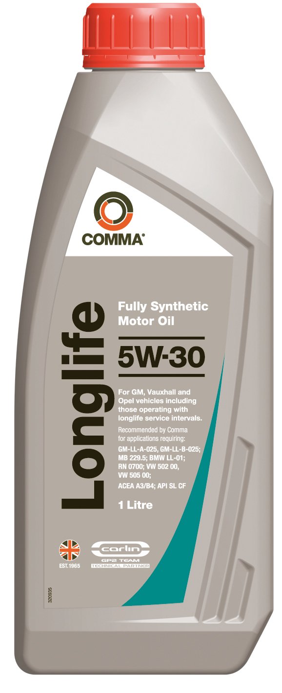 Comma GML1L Long Life 5W-30 Synthetisches Motoröl 1 L von comma