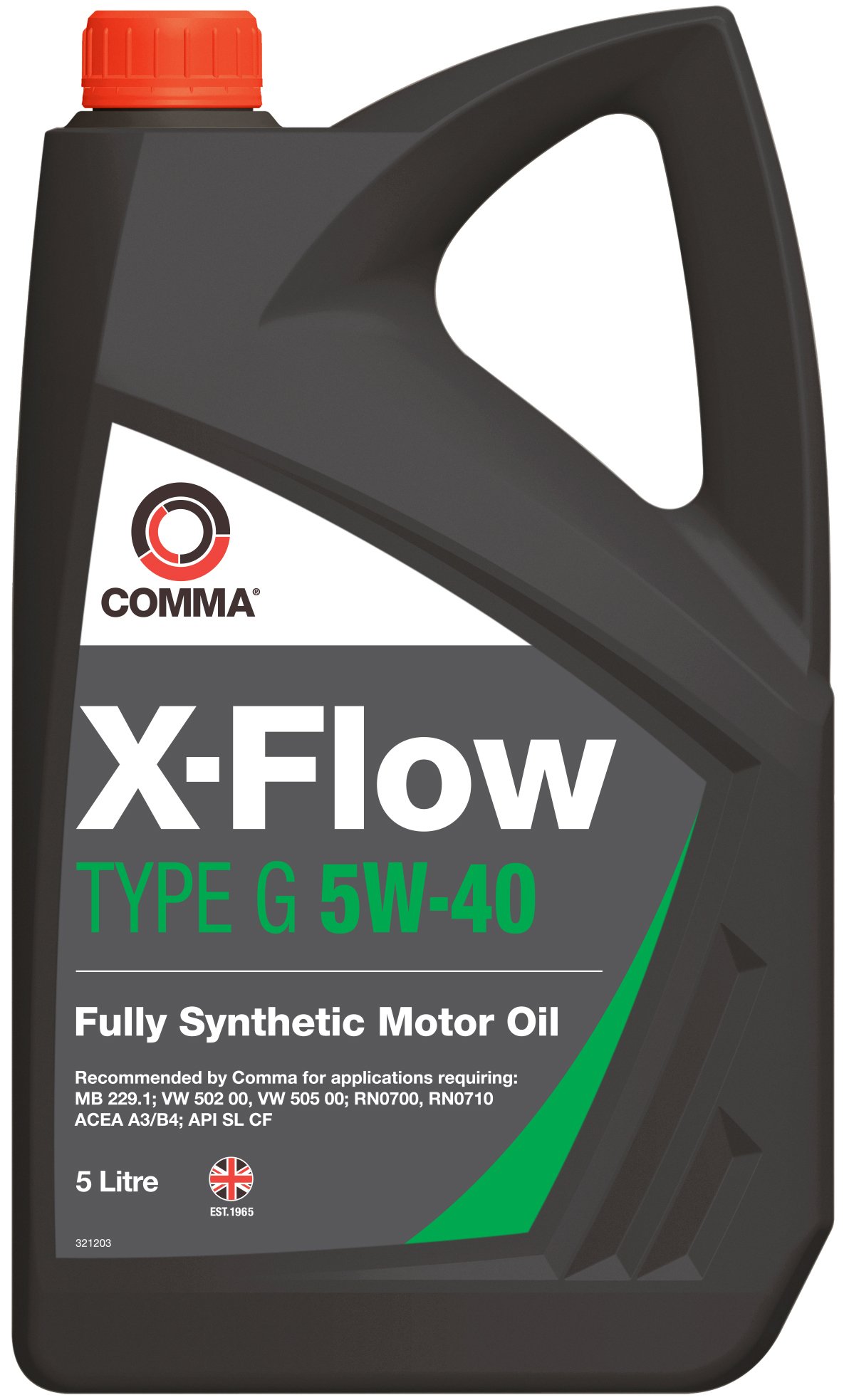 Comma XFG5L X-Flow Type G 5W-40 Synthetisches Motoröl 5 L von comma
