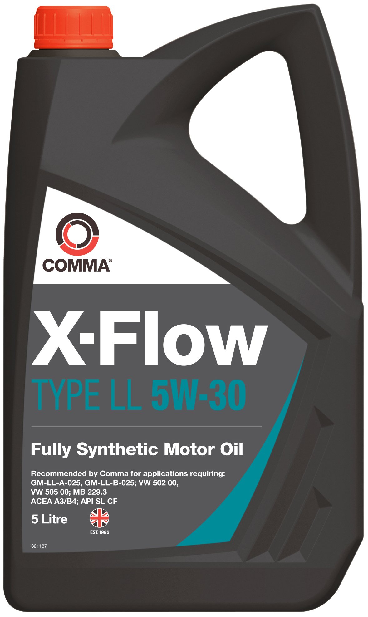 Comma XFLL5L X-Flow Type LL 5W-30 Synthetisches Motoröl 5 L von comma