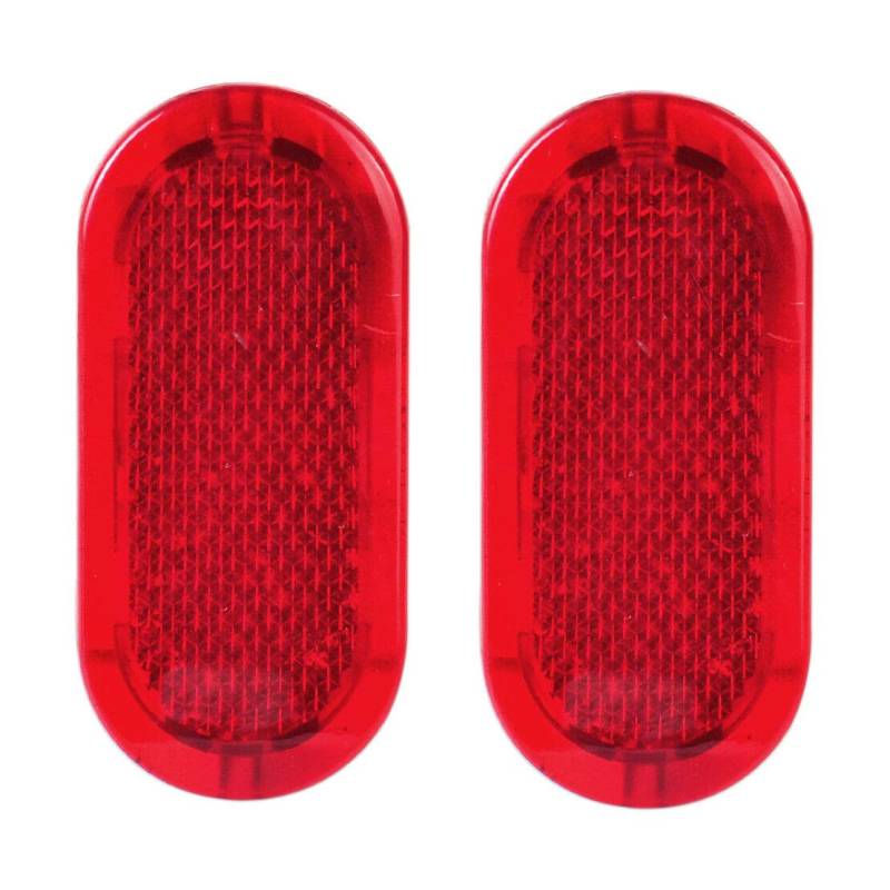 Compasty Reflektor für Warnlicht, Türschild, Rot, 2 Stück, geeignet für 6Q0947419 von Compasty