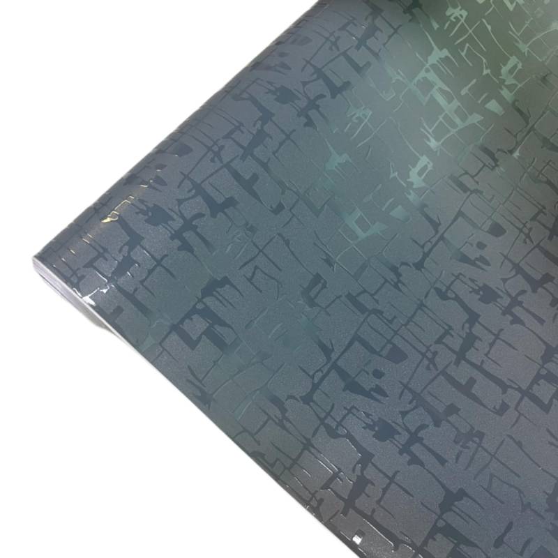 CompraFun Carbon Folie Maya Muster - 3D Vinyl Selbstklebend Blasenfrei für Auto Folierung, Motorrad, Fahrrad DIY Dekoration (Dunkelgrau, 30 x 150CM) von CompraFun