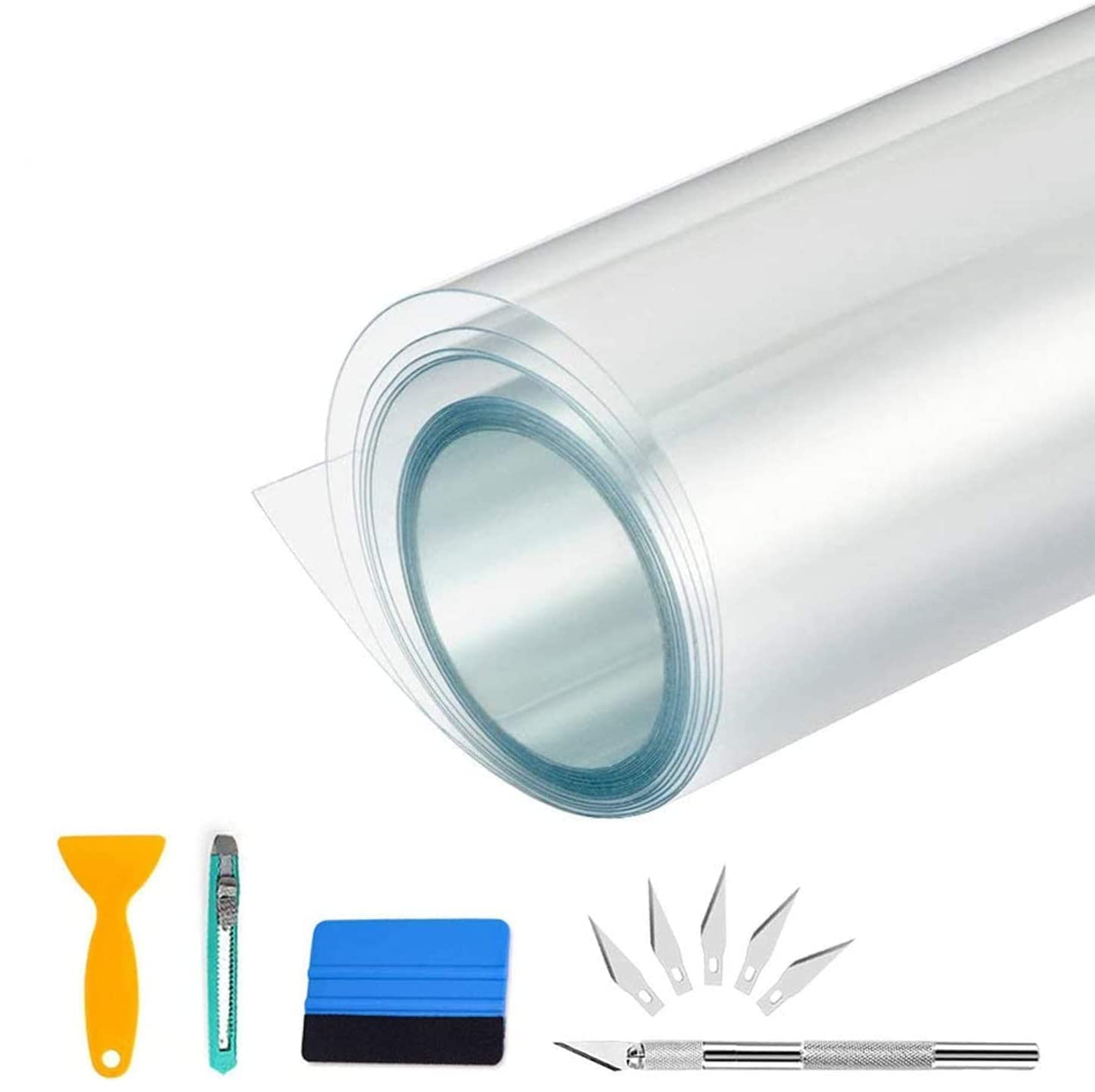 CompraFun Auto Folie, Lackschutzfolie Transparent Blasenfrei, Selbstklebend Auto Schutzfolie, für Auto, Fahrrad, Motorrad, 30 * 300cm CompraFun Auto Folie, Lackschutzfolie Transparent Blasenfrei, Selbstklebend Auto Schutzfolie, für Auto, Fahrrad, Motorrad, 30 * 300cm von CompraFun