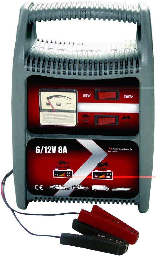 Comutech 100603 Smart-Ladegerät 80, 6/12 V, 8 A (ersetzt OEM 100618) von Comutech