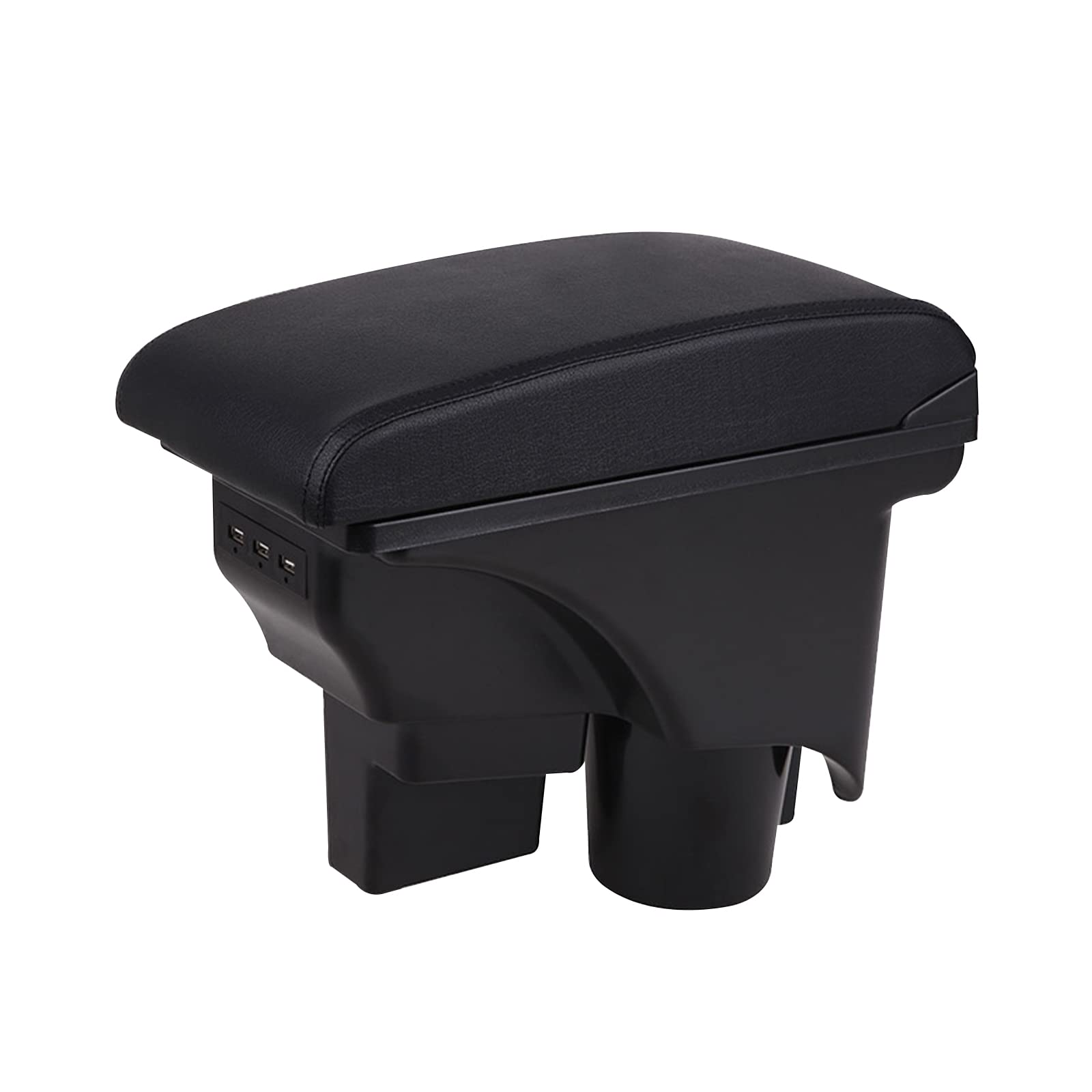 Auto Armlehne Kompatibel mit Golf 6 Mk6 2008-2013 Jetta Mk5 2006-2011 Vento Wagon 2009 2010 Doppelschicht Mittelkonsole Große Aufbewahrungsbox mit 3 USB-Ladeanschluss Schwarze Nähte Auto Armlehne Kompatibel mit Golf 6 Mk6 2008-2013 Jetta Mk5 2006-2011 Vento Wagon 2009 2010 Doppelschicht Mittelkonsole Große Aufbewahrungsbox mit 3 USB-Ladeanschluss Schwarze Nähte von ConBlom