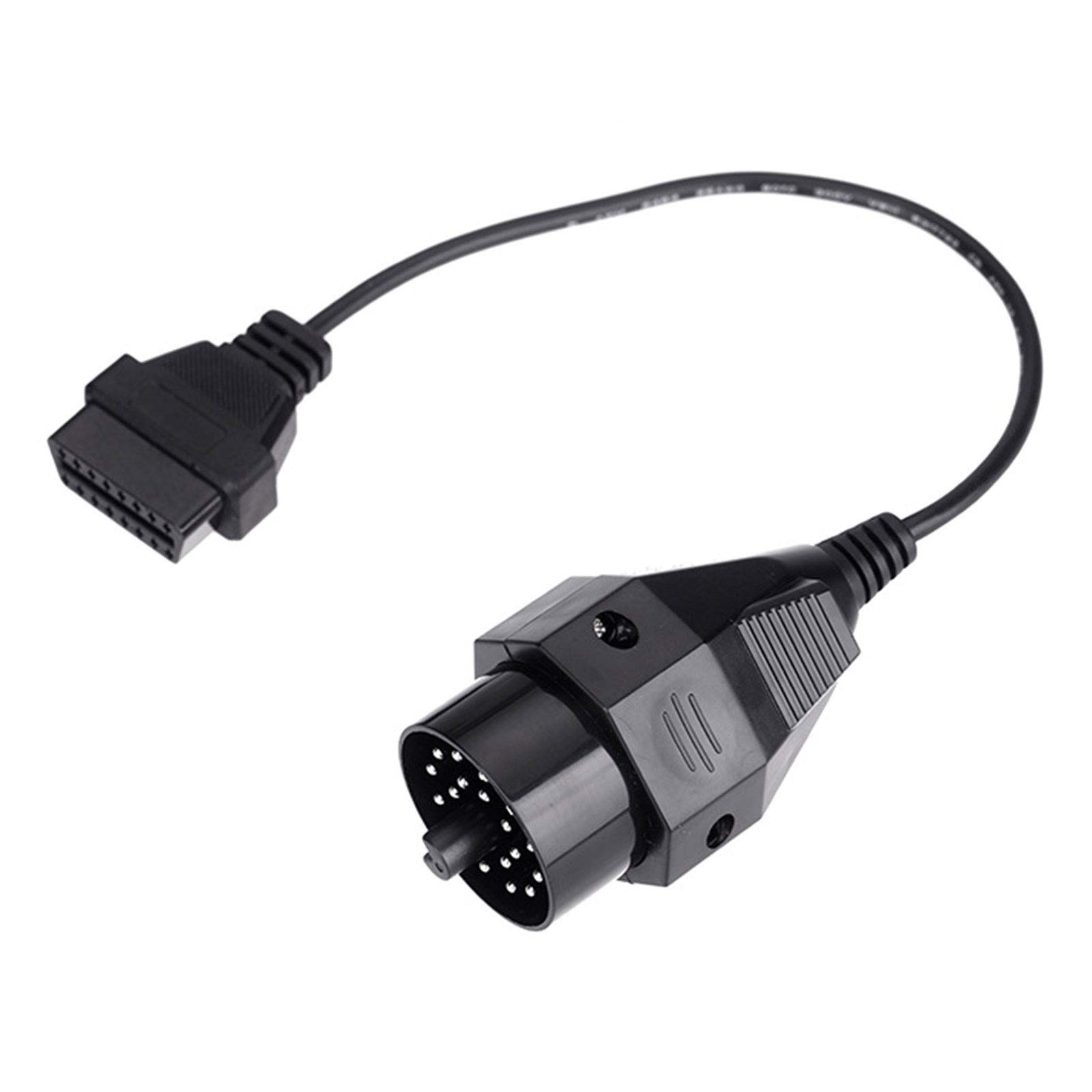 ConBlom 20PIN OBD1 bis 16PIN OBD2 Adapterstecker Scanner Kabel 20 Pin OBD2 Adapter Stecker Diagnosekabel Runde Diagnosescanner Adapterkabel für E36 E38 E39 E46 E53 X5 Z3 von ConBlom