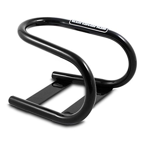 ConStands Easy Classic - Motorrad Transport-Ständer Wippe Haltebügel Vorderrad Montageständer für Kawasaki VN 800 Schwarz von ConStands