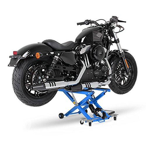 ConStands - Motorrad Hebebühne für Chopper/Custombike Special Hydraulisch XL kg Blau CB84906 von ConStands