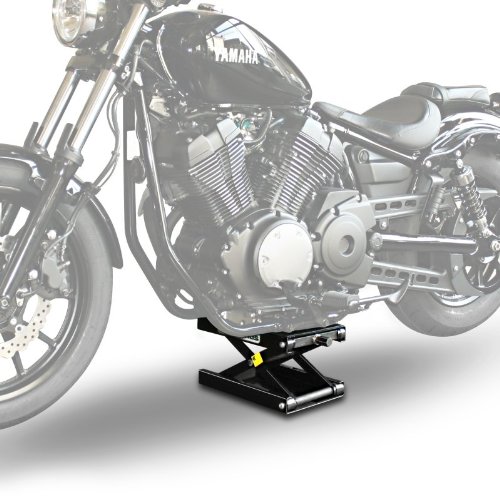 ConStands - Motorrad-Hebebühne Kompatibel für Harley Davidson Sportster 1200/ Custom/Low/Nightster Hydraulisch Sicherung Schwarz von ConStands