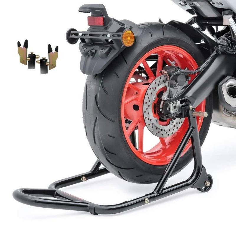ConStands - Motorrad Montageständer für Suzuki V-Strom 650 XT Schwarz Hinten Standard Universal von ConStands