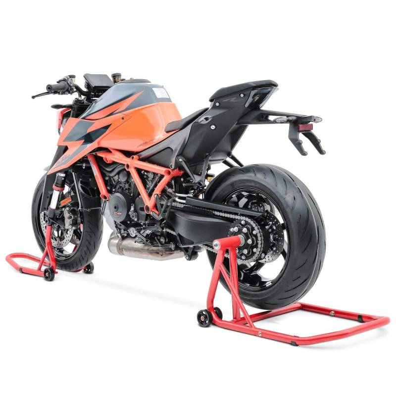 Einarm Montageständer Set Kompatibel für KTM 1290 Super Duke R 14-21 hinten vorne CLR von ConStands