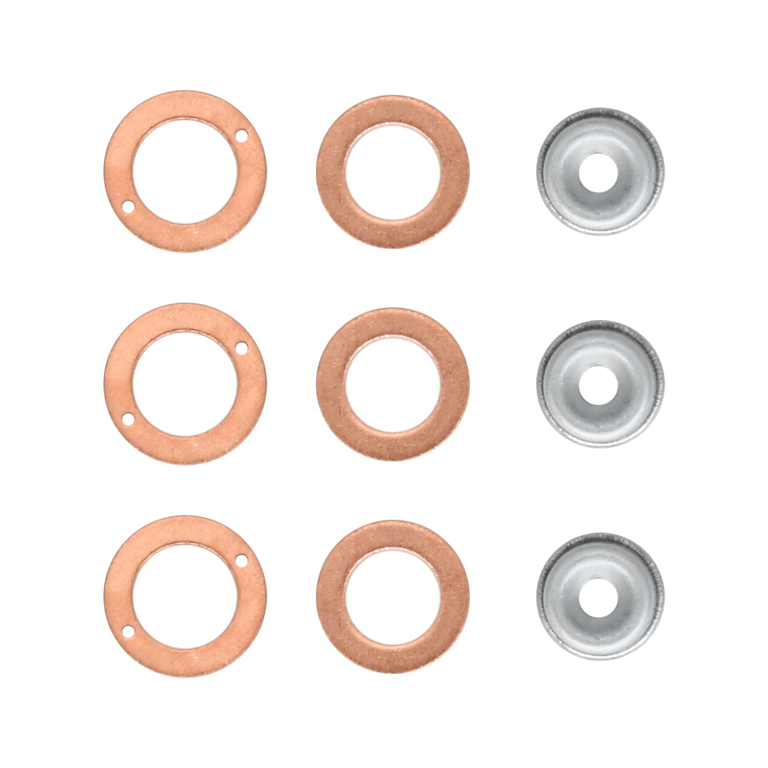 Congparts 1584153622 9-teiliges Zylinder-Injektordichtungs-Set 19077-53650, kompatibel mit Kubota-Motor D1105, D1302, D1305, D1402, D1403, D1403E, D1403ME, D1462, V2003 V2003 E V2003TME Congparts 1584153622 9-teiliges Zylinder-Injektordichtungs-Set 19077-53650, kompatibel mit Kubota-Motor D1105, D1302, D1305, D1402, D1403, D1403E, D1403ME, D1462, V2003 V2003 E V2003TME von Congparts