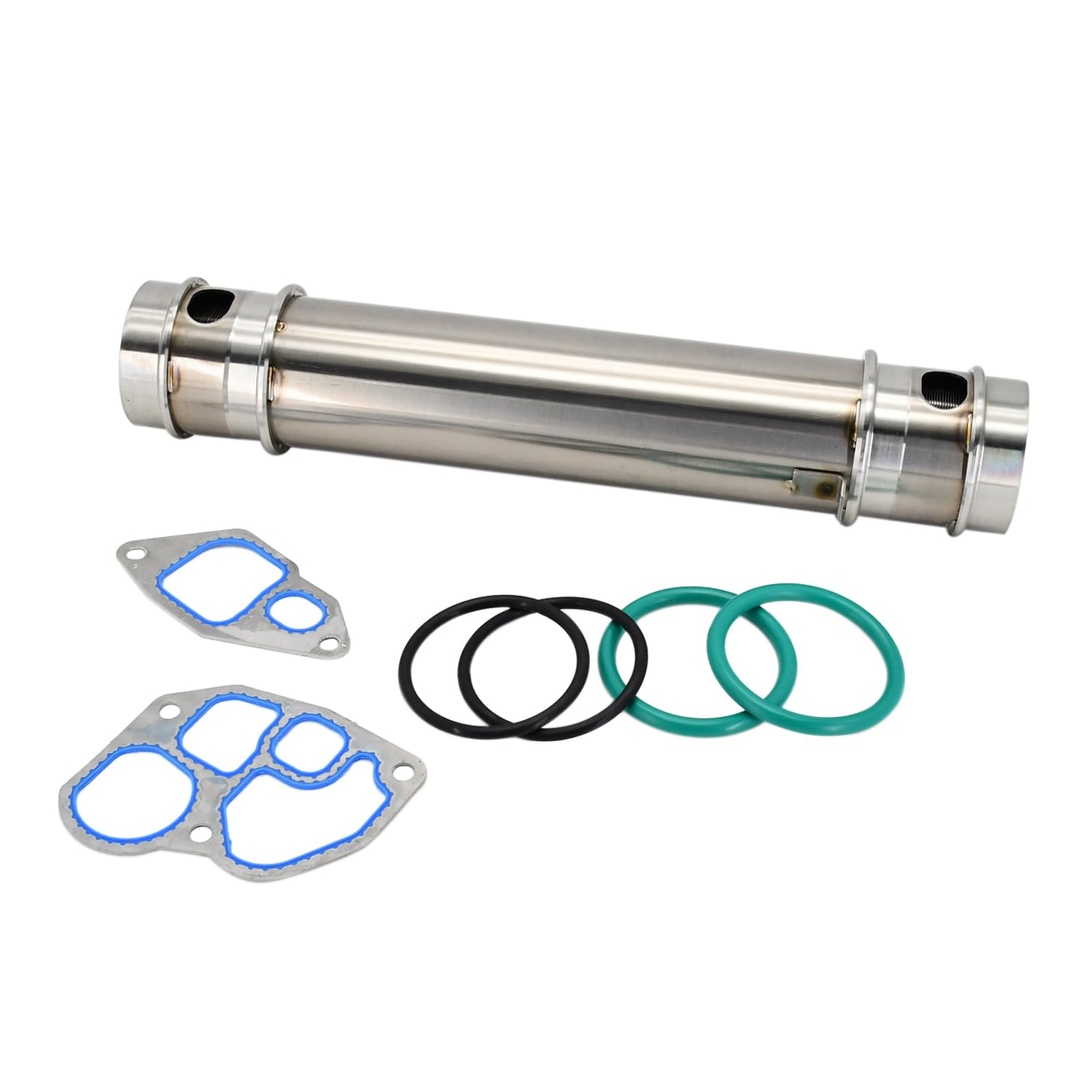 Congparts Ölkühler-Set 1815904C2 1C3Z-6A642-AA, kompatibel mit Navistar International Motor T444E DT530E DT466E I530E DT466 DT530 HT530 kompatibel mit Ford E350 E450 E550 F250 F350 F450 von Congparts