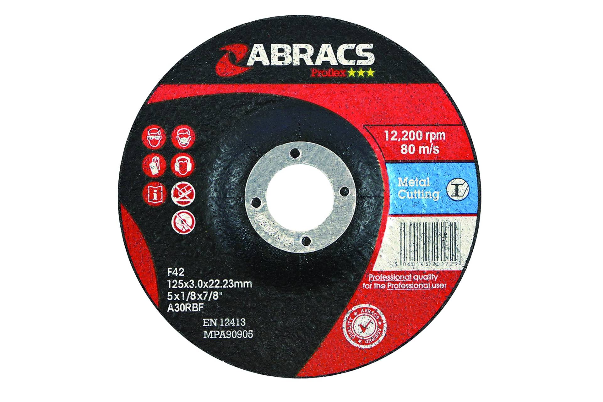 Connect Consumables 32051 Abracs DPC Metall Trennscheiben, 125 mm x 3.0 mm, 10 Stück von Connect