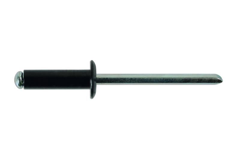 Connect Workshop Consumables 32887 Standard-Flansch Nieten, schwarz 4.0 x 10 mm, 100 Stück von Connect