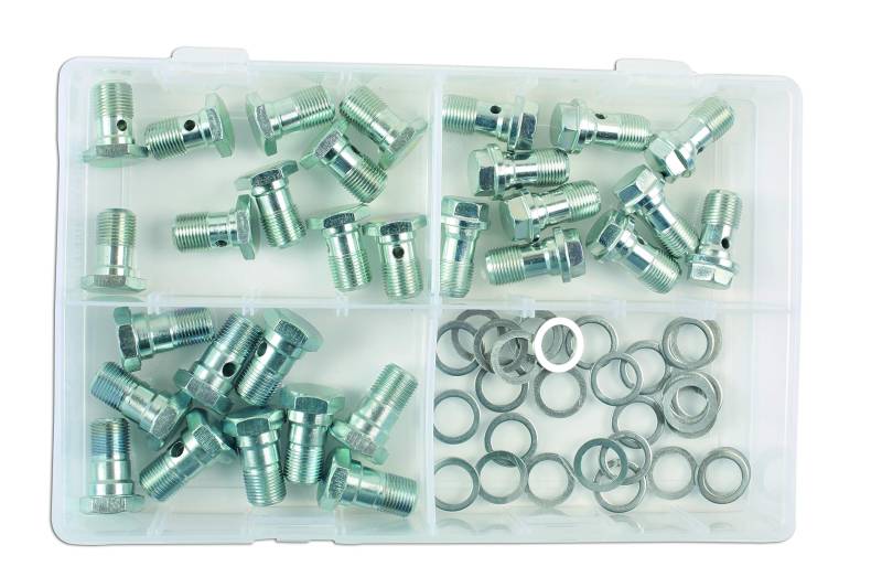 Connect Workshop Consumables 34158 Assorted Brake Hose Banjo Bolts M12 60pc von Connect