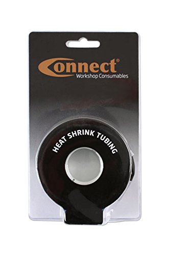 Connect Workshop Consumables 37116 Schrumpfschlauch, 9,5 mm, 1,22 m Rolle, Schwarz von Connect
