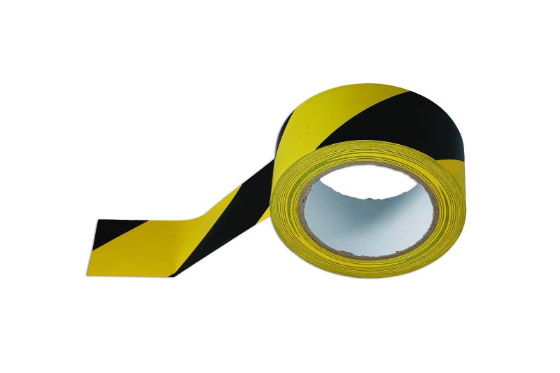 Connect Workshop Consumables 35366 Black & Yellow Barrier Tape 50mm x 33m Adhesive 1pc von Connect