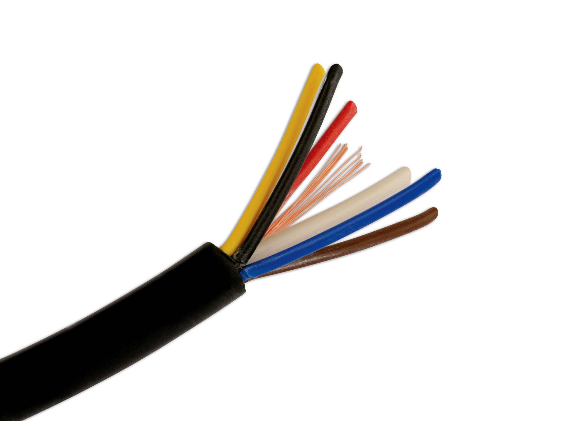 Connect 30093 Black 6 & 1 Trailer Cable 8.75A & 17.5mm 30m Connect 30093 Black 6 & 1 Trailer Cable 8.75A & 17.5mm 30m von Connect