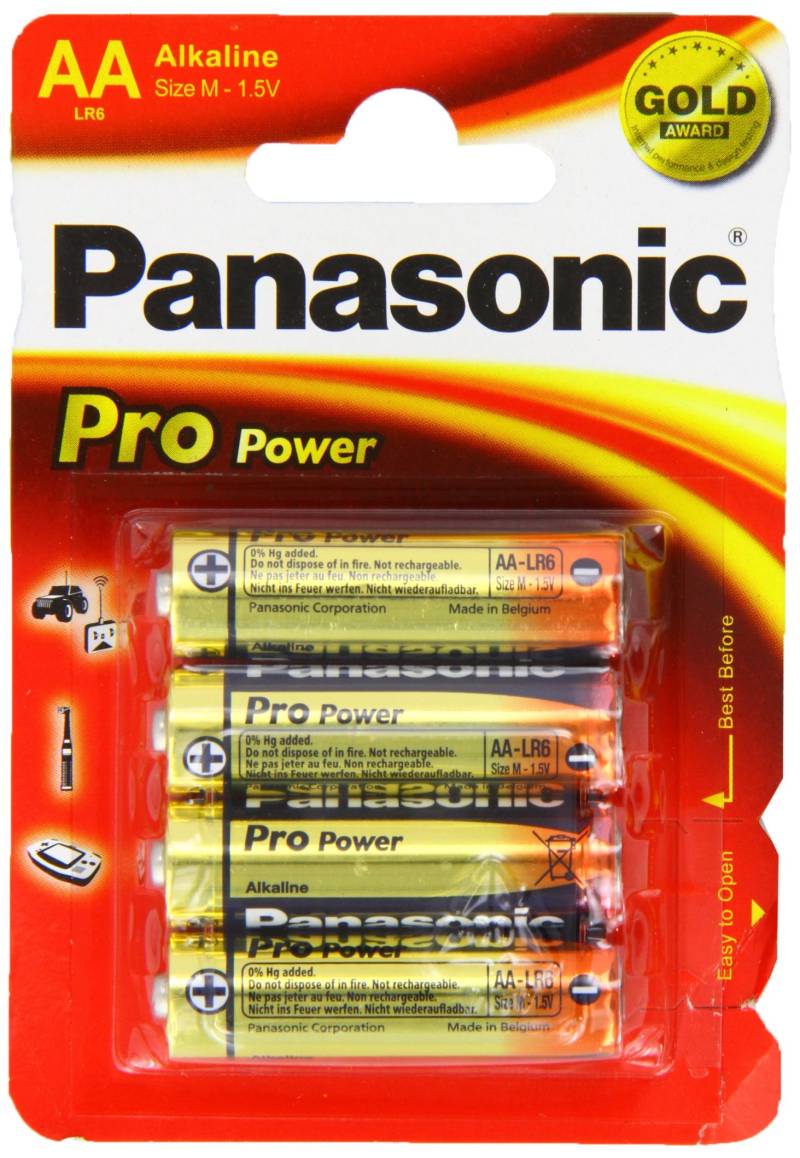 Connect 30653 Panasonic Pro Power AA-Batterien, 12 Packungen à 4 Stück von Connect