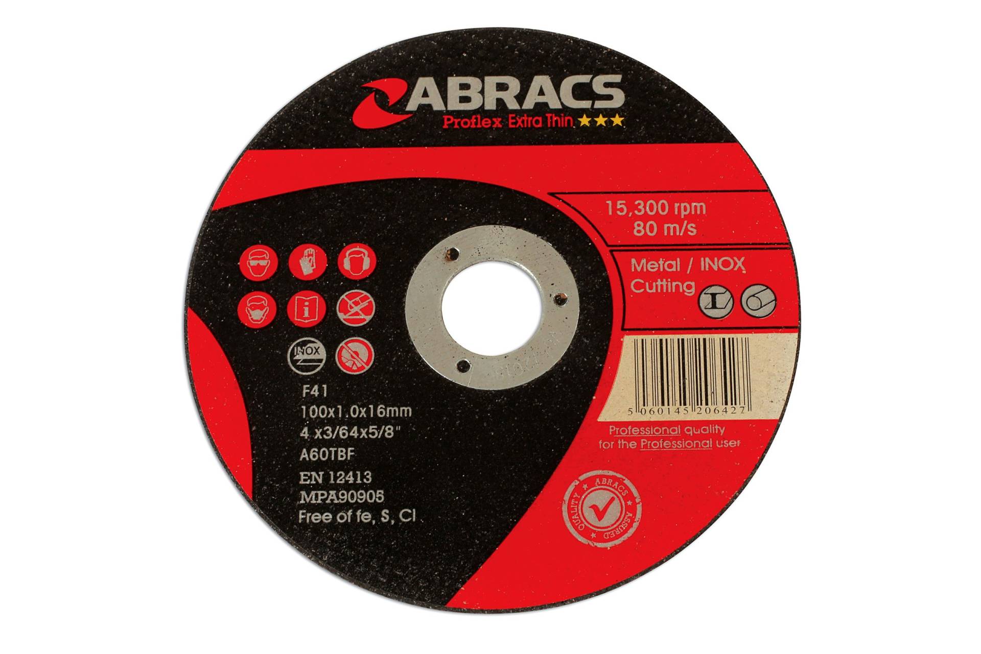 Connect 32144 Abracs Extra Thin Flat Cutting Discs 100mm x 1.0mm 10pc Connect 32144 Abracs Extra Thin Flat Cutting Discs 100mm x 1.0mm 10pc von Connect