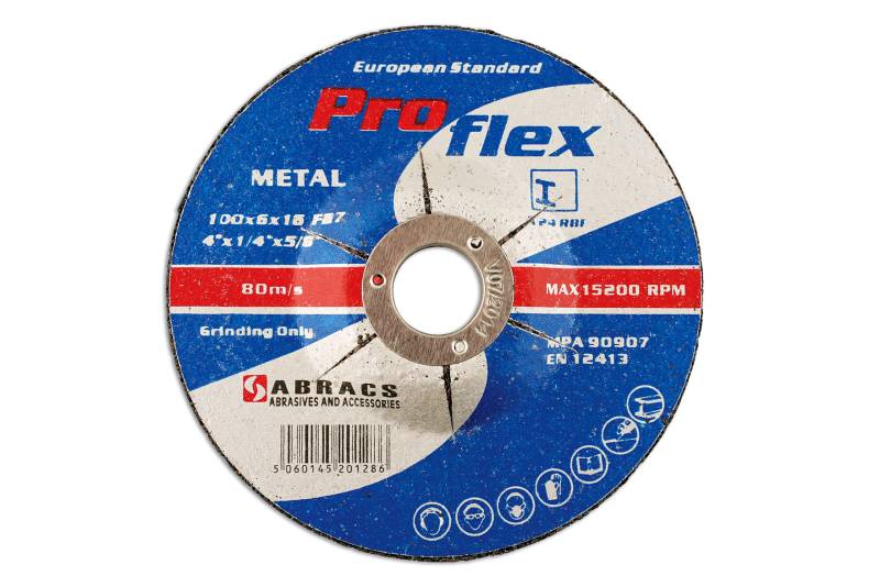 Connect 32193 Abracs Metal Grinding Discs 100mm x 6.0mm 25pc von Connect