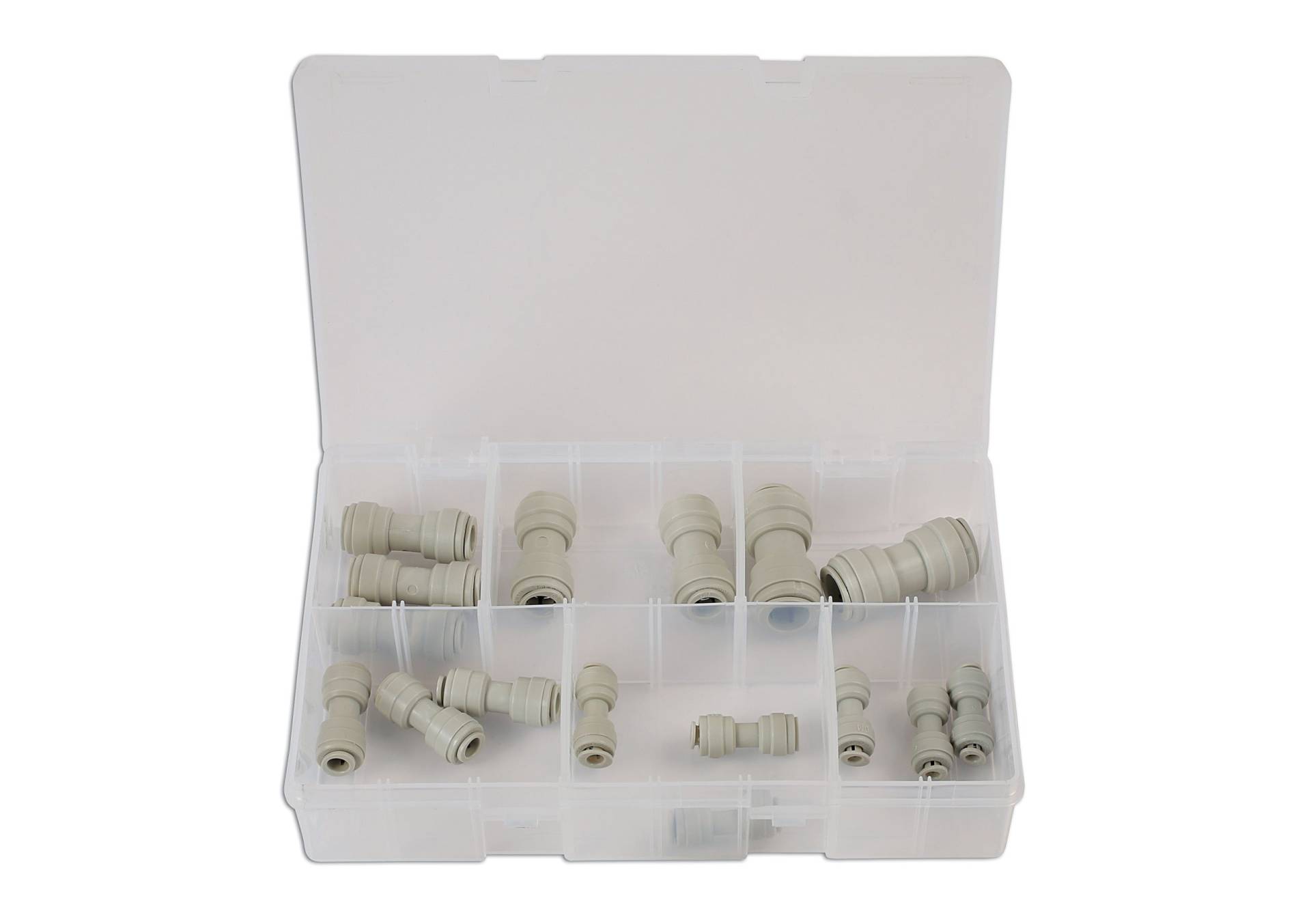 Connect Consumables 31898 Assorted Imperial Push-Fit Couplings, Straight 16pc Connect Consumables 31898 Assorted Imperial Push-Fit Couplings, Straight 16pc von Connect