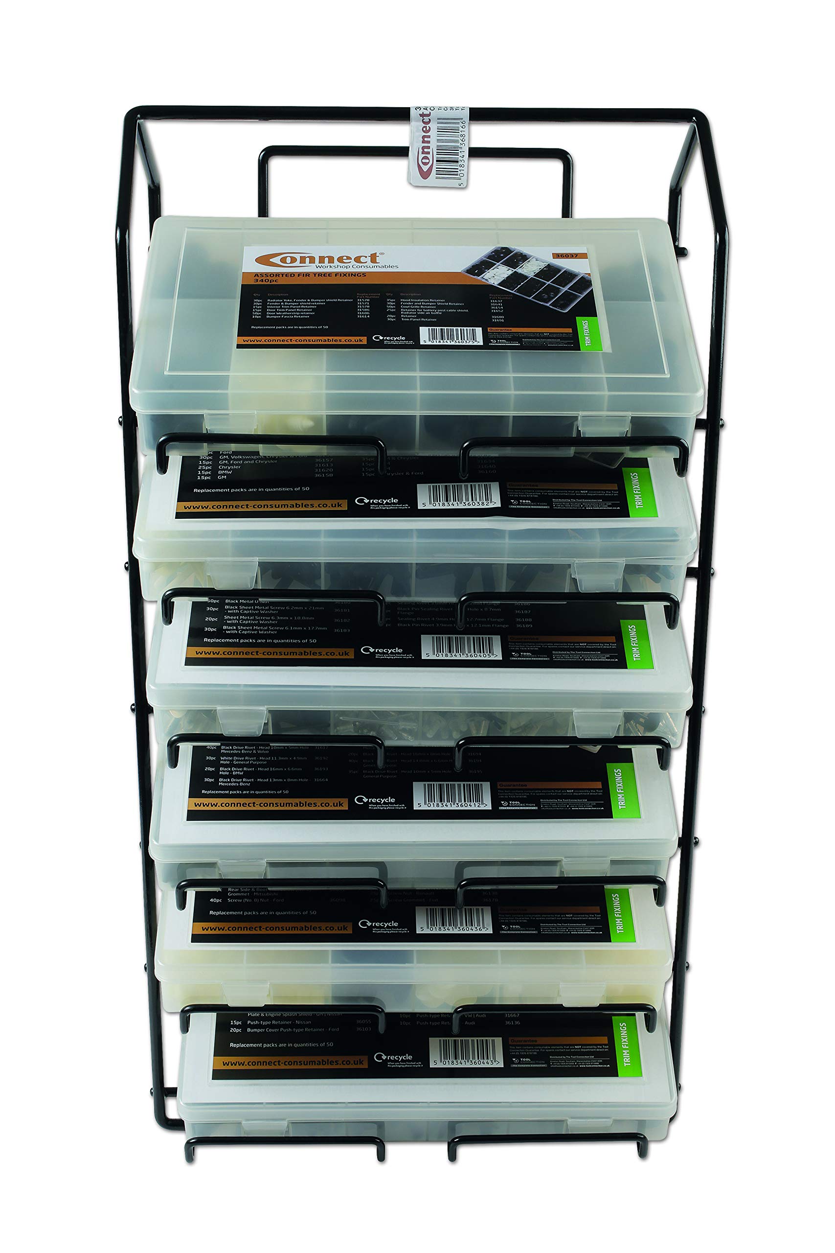 Connect Consumables 36816 Assorted Box Rack Complete with Trim Clips Connect Consumables 36816 Assorted Box Rack Complete with Trim Clips von Connect