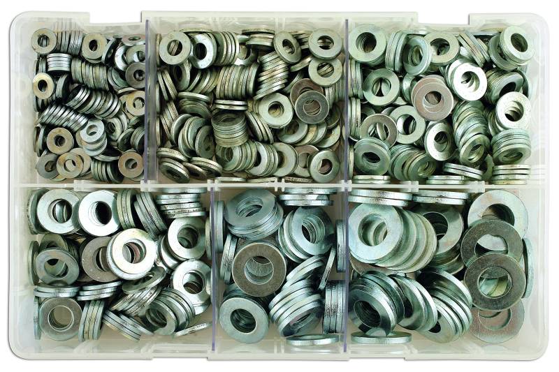 Connect Werkstatt 31864 Tabelle 3 verschiedene Consumables Unterlegscheiben, Box, 800 Stück von Connect