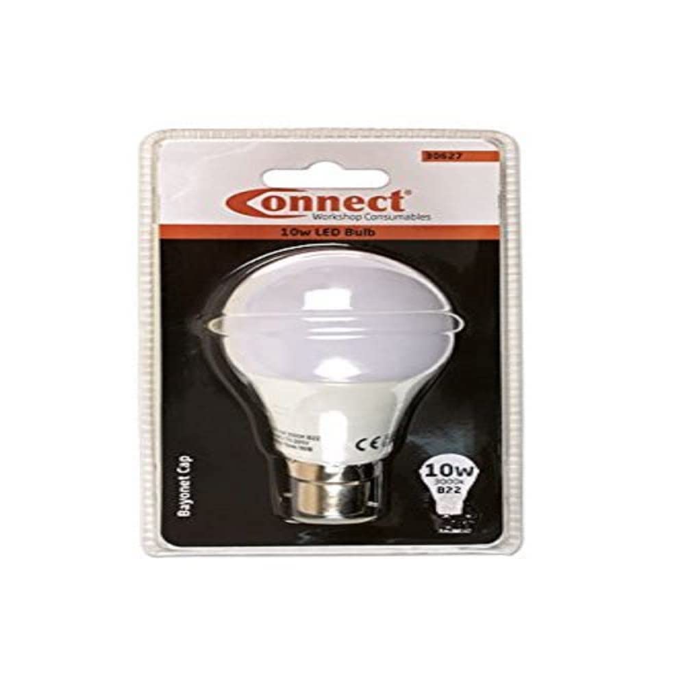 Connect Workshop Consumables 30627 10W LED Bulb 3000K B22 Bayonet Fitting Warm White 1pc von Connect