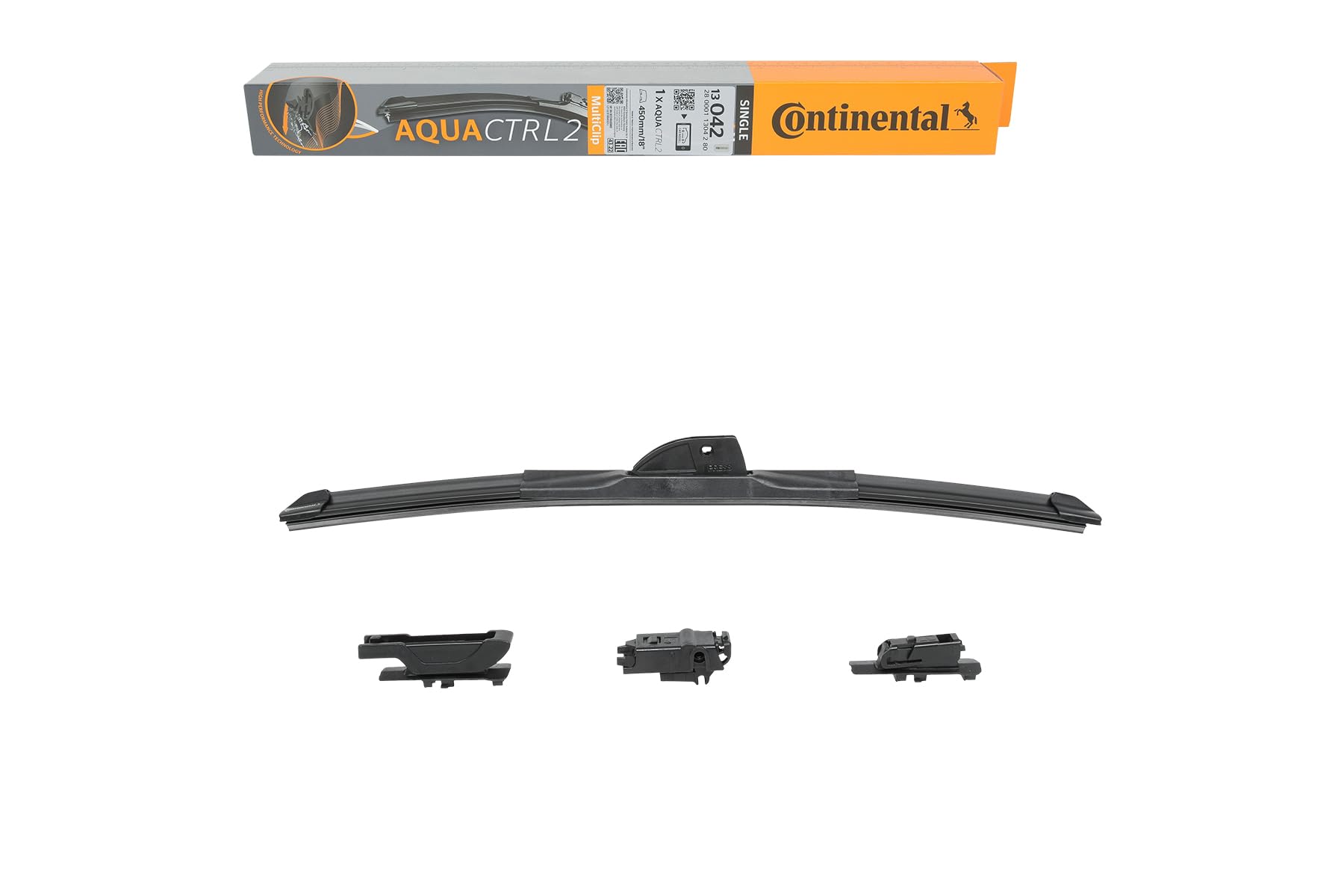 Continental AQUACTRL2 Scheibenwischer - SINGLE MultiClip - 450mm Einzelwischer - 13042 von Continental