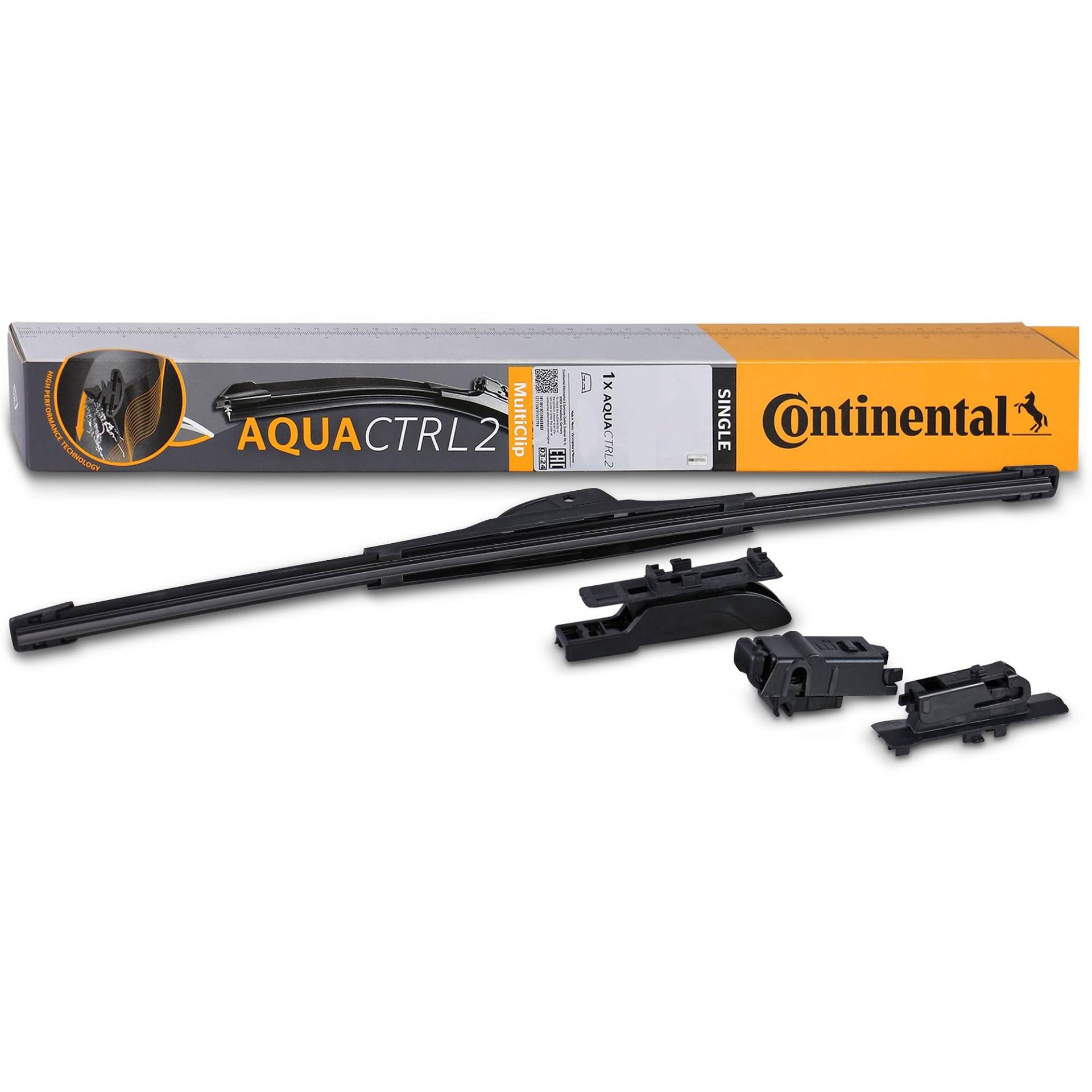 Continental AQUACTRL2 Scheibenwischer - SINGLE MultiClip - 480mm Einzelwischer - 13052 von Continental