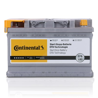 Continental Starterbatterie EFB LB3 65Ah 650A [Hersteller-Nr. 2800012004280] für Abarth, Alfa Romeo, Audi, BMW, Chevrolet, Chrysler, Citroën, Fiat, Fo von Continental