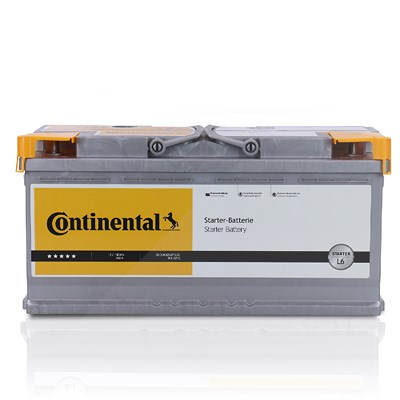 Continental Starterbatterie L6 110Ah 950A [Hersteller-Nr. 2800012027280] für Alpina, Audi, BMW, Citroën, Fiat, Hyundai, Iveco, Jeep, Land Rover, Nissa von Continental