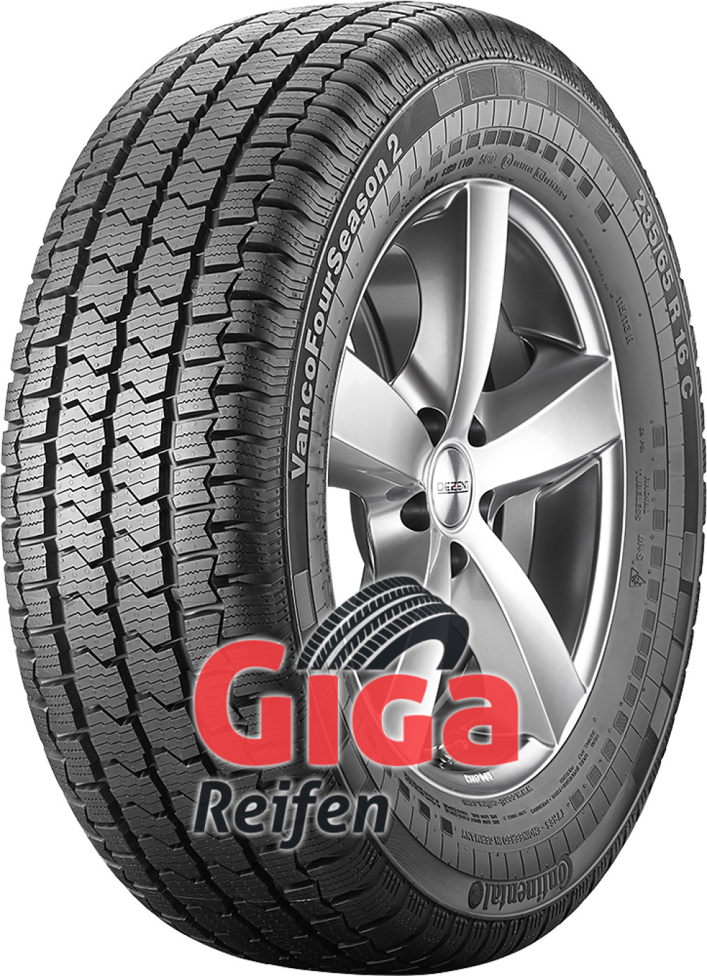 Continental VancoFourSeason 2 ( 205/65 R16C 107/105T 8PR Doppelkennung 103H ) von Continental