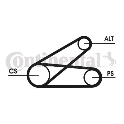 Keilrippenriemensatz Contitech 6PK873 ELAST T1 Keilrippenriemensatz Contitech 6PK873 ELAST T1 von Contitech
