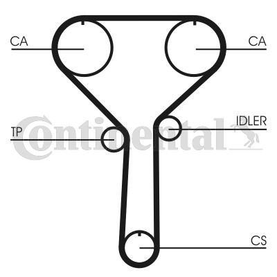 Zahnriemen Contitech CT992 Zahnriemen Contitech CT992 von Contitech