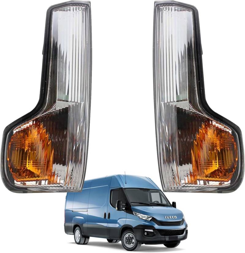 Convitex 2 Spiegelblinker für Iv eco Daily 6 Baujahr 2014- Spiegel blinker Außenspiegel Blinkerkappe Blinkleuchte Orange Links + Rechts von Convitex