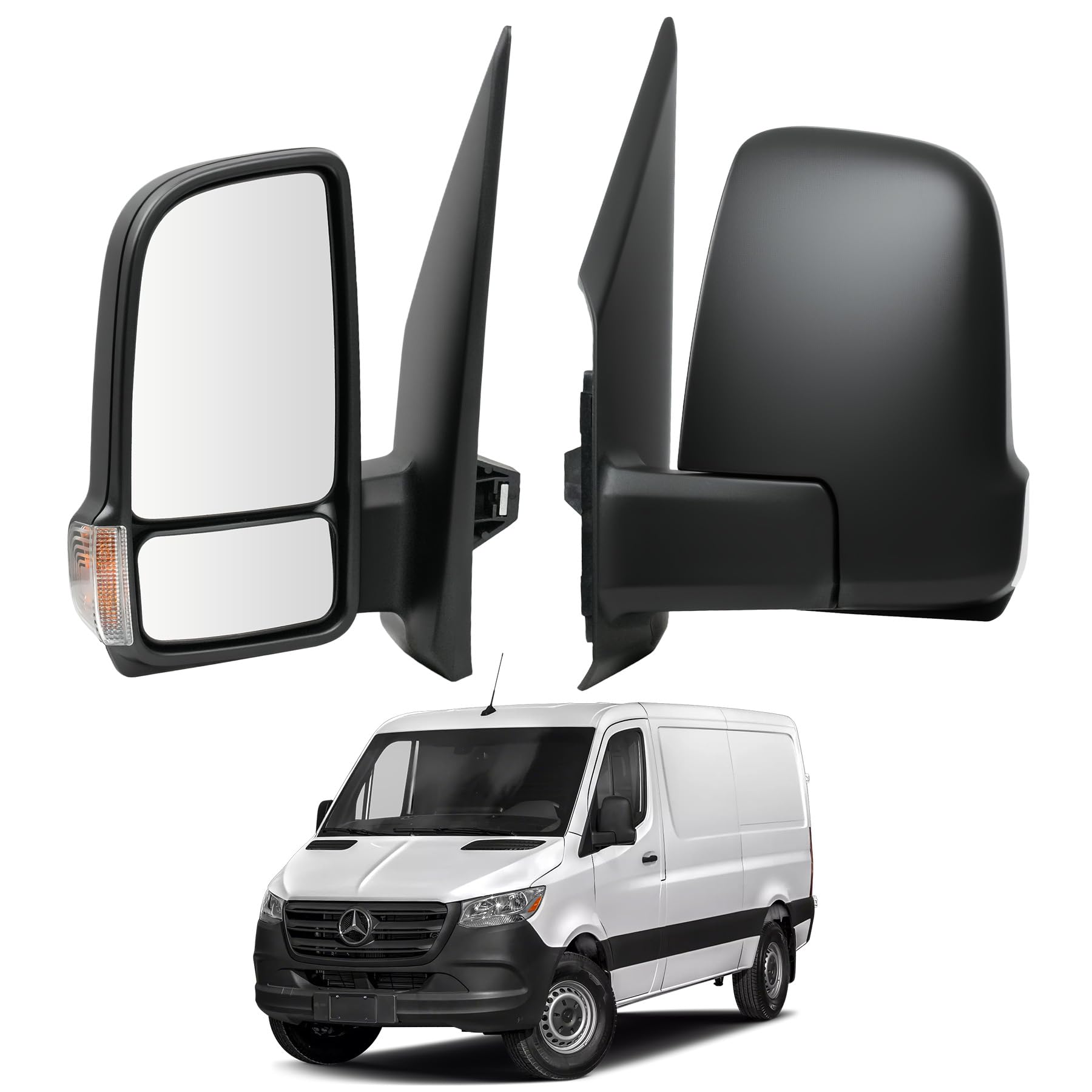 Convitex Außenspiegel Links für Mercedes Spinter W907 W910 Baujahr 2018-2024, Kurzer Spiegelarm, Elektrisch Verstellbar, Spiegelglas Beheizbar mit Blinker A9108108901 Convitex Außenspiegel Links für Mercedes Spinter W907 W910 Baujahr 2018-2024, Kurzer Spiegelarm, Elektrisch Verstellbar, Spiegelglas Beheizbar mit Blinker A9108108901 von Convitex