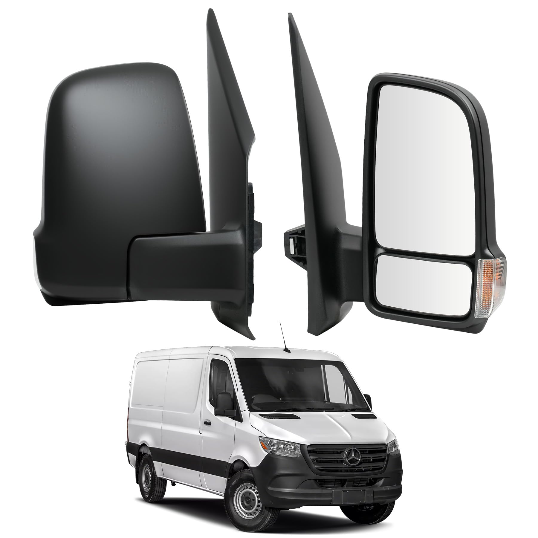 Convitex Außenspiegel Rechts für Mercedes Spinter 907 Baujahr 2018-, Kurzer Spiegelarm, Elektrisch Verstellbar, Spiegelglas Beheizbar mit Blinker A9108109201,A9108109001 Convitex Außenspiegel Rechts für Mercedes Spinter 907 Baujahr 2018-, Kurzer Spiegelarm, Elektrisch Verstellbar, Spiegelglas Beheizbar mit Blinker A9108109201,A9108109001 von Convitex