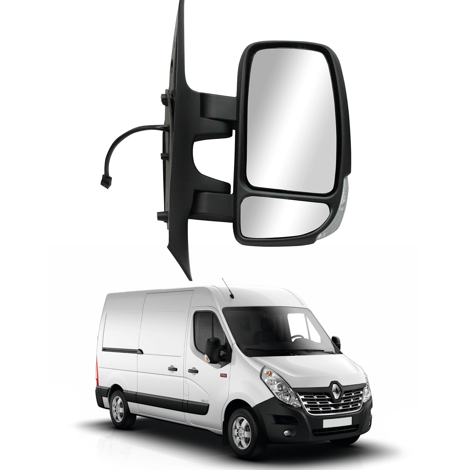 Convitex Außenspiegel für RENAULT MASTER III 3 baujahr 2010- Spiegel Elektrisch Beheizbar, Seitenspiegel Mit Blinker 16w, Rechts Beifahrerseite 9 pin Convitex Außenspiegel für RENAULT MASTER III 3 baujahr 2010- Spiegel Elektrisch Beheizbar, Seitenspiegel Mit Blinker 16w, Rechts Beifahrerseite 9 pin von Convitex
