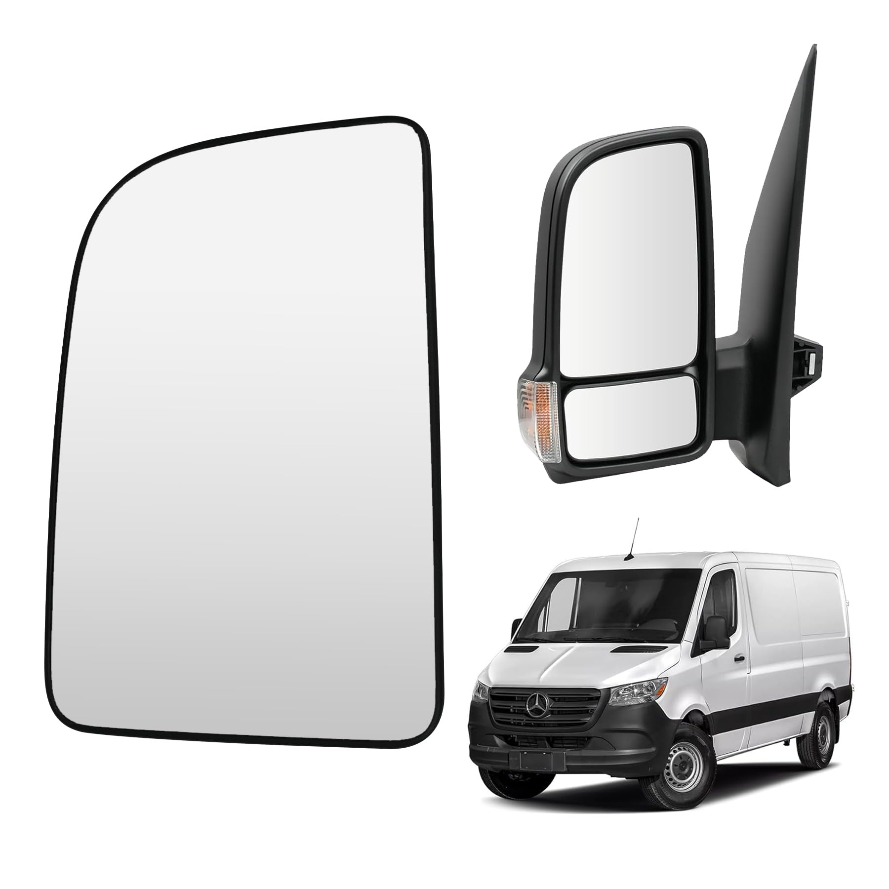 Convitex Spiegelglas Links für MERCEDES SPRINTER 907 910 2018-2024 Manuell Konvex Convitex Spiegelglas Links für MERCEDES SPRINTER 907 910 2018-2024 Manuell Konvex von Convitex