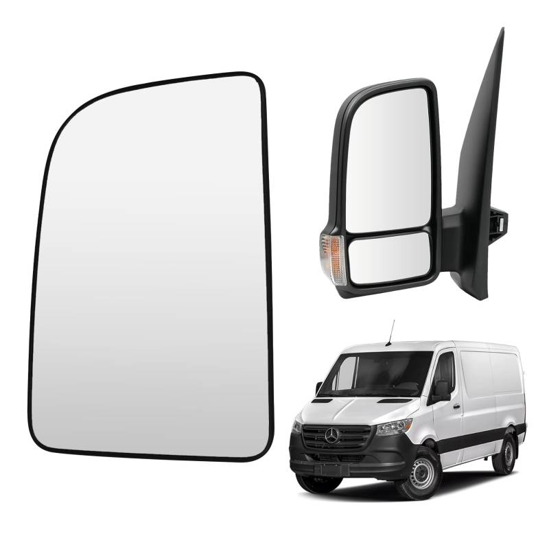 Convitex Spiegelglas Links für MERCEDES SPRINTER 907 910 2018-2024 Manuell Konvex von Convitex