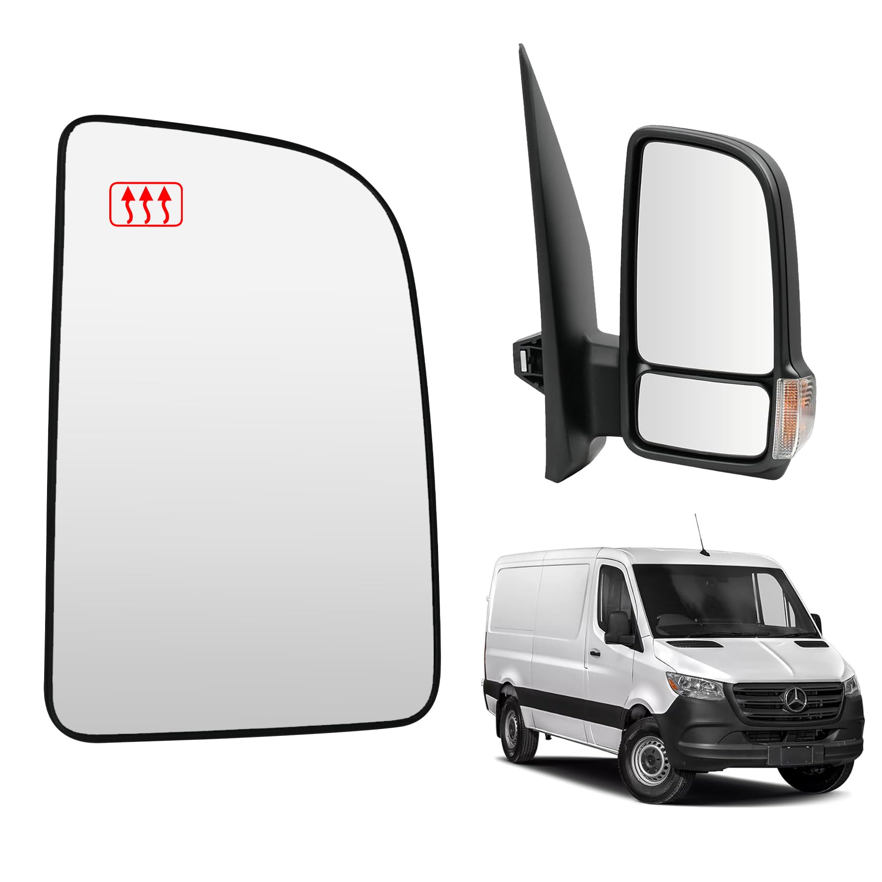 Convitex Spiegelglas Rechts für MERCEDES SPRINTER 907 910 2018-2024 Elektrisch Beheizbar Konvex 2 Pins Convitex Spiegelglas Rechts für MERCEDES SPRINTER 907 910 2018-2024 Elektrisch Beheizbar Konvex 2 Pins von Convitex