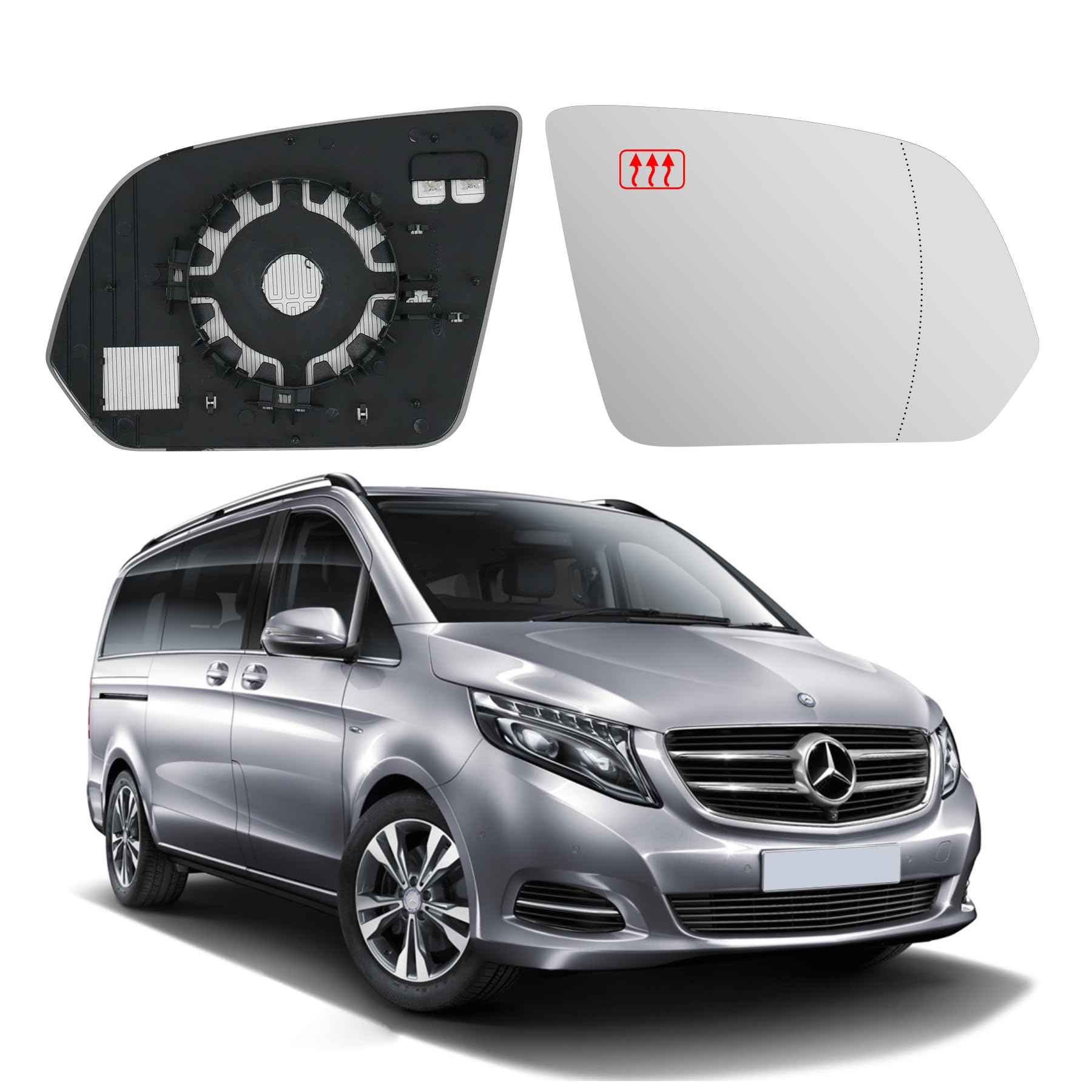 Convitex Spiegelglas Rechts für MERCEDES Vito/V-CLASS W447 2014-2020 Beheizbar Asphärisch Convitex Spiegelglas Rechts für MERCEDES Vito/V-CLASS W447 2014-2020 Beheizbar Asphärisch von Convitex