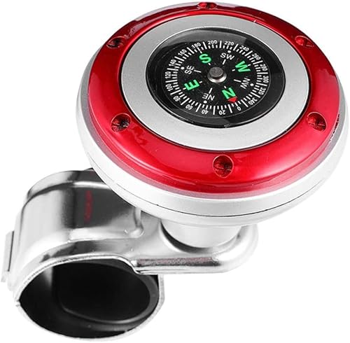 Coocar Universal Auto Lenkrad Assistive Ball Power Booster Ball Spinner Lenkrad Knauf mit Kompass für Auto Fahrzeug D von Coocar