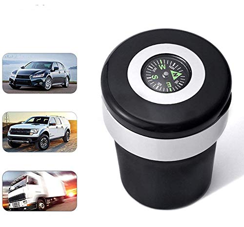 Edelstahl Auto Aschenbecher, LED Aschenbecher Tasse für alle Autotassenhalter (Kompass Aschenbecher) von Cool Design