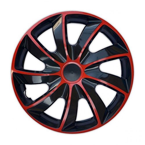 Copricerchi Radzierblenden 4x Universal rot (14") - Kunststoff mit resistenter Beschichtung von Tapacubos